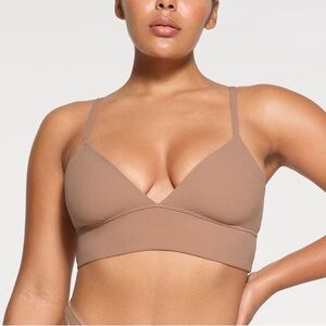 SKIMS Tan Triangle Longline Bralette - NWOT